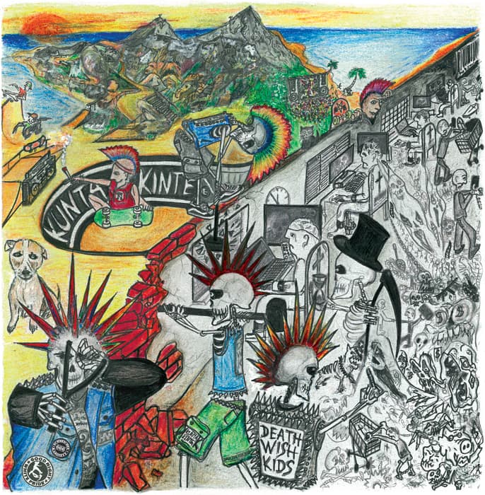 Obal alba Death wish kids / Kunta Kinte split ep - 2019