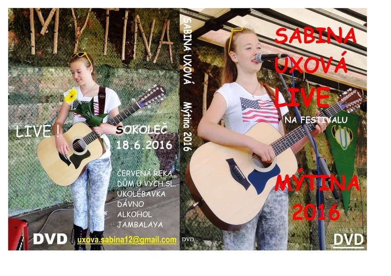 Obal alba Sabina Uxová na festivalu Mýtina 2016